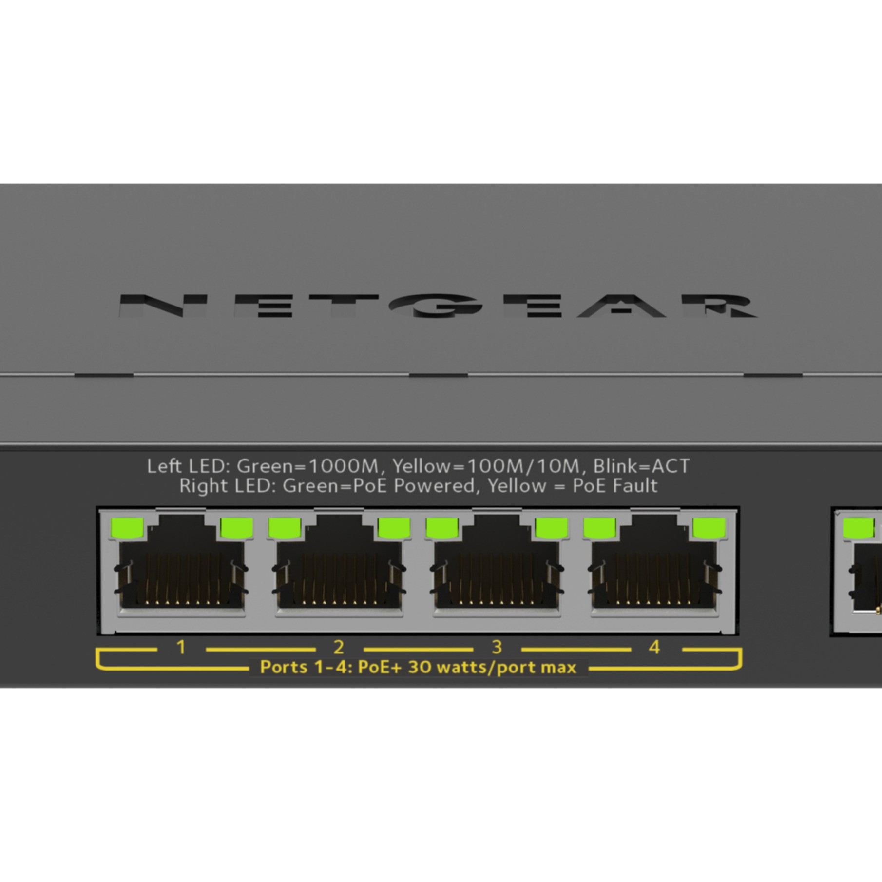NETGEAR Plus Switch 5-port 10/100/1000 GS305EPP-100PES