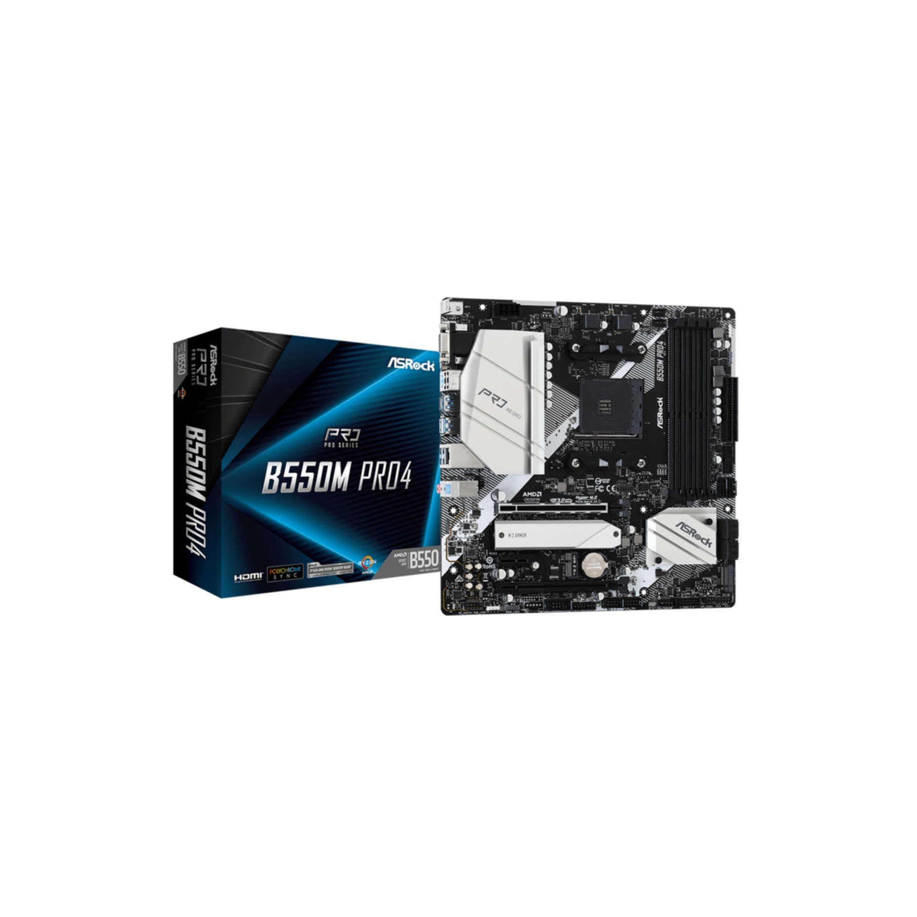 ASROCK B550M PRO 4 (AM4) (D)