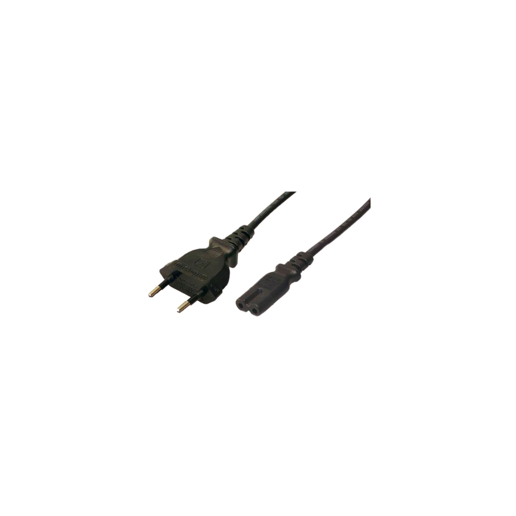 Kabel LogiLink 2direct Stromkabel Eurostecker (M) zu Power IEC 60320 C7 schwarz 1,8m CP092