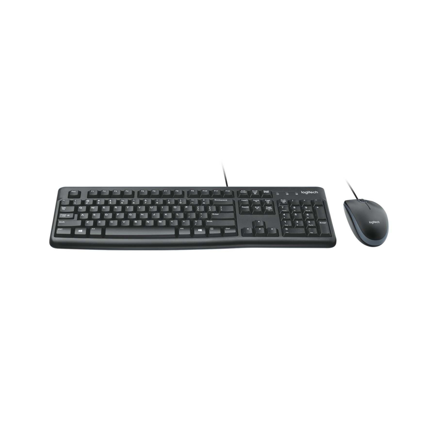 Keyboard & Mouse Logitech Wired Kombo MK120 black (DE) (920-002540)