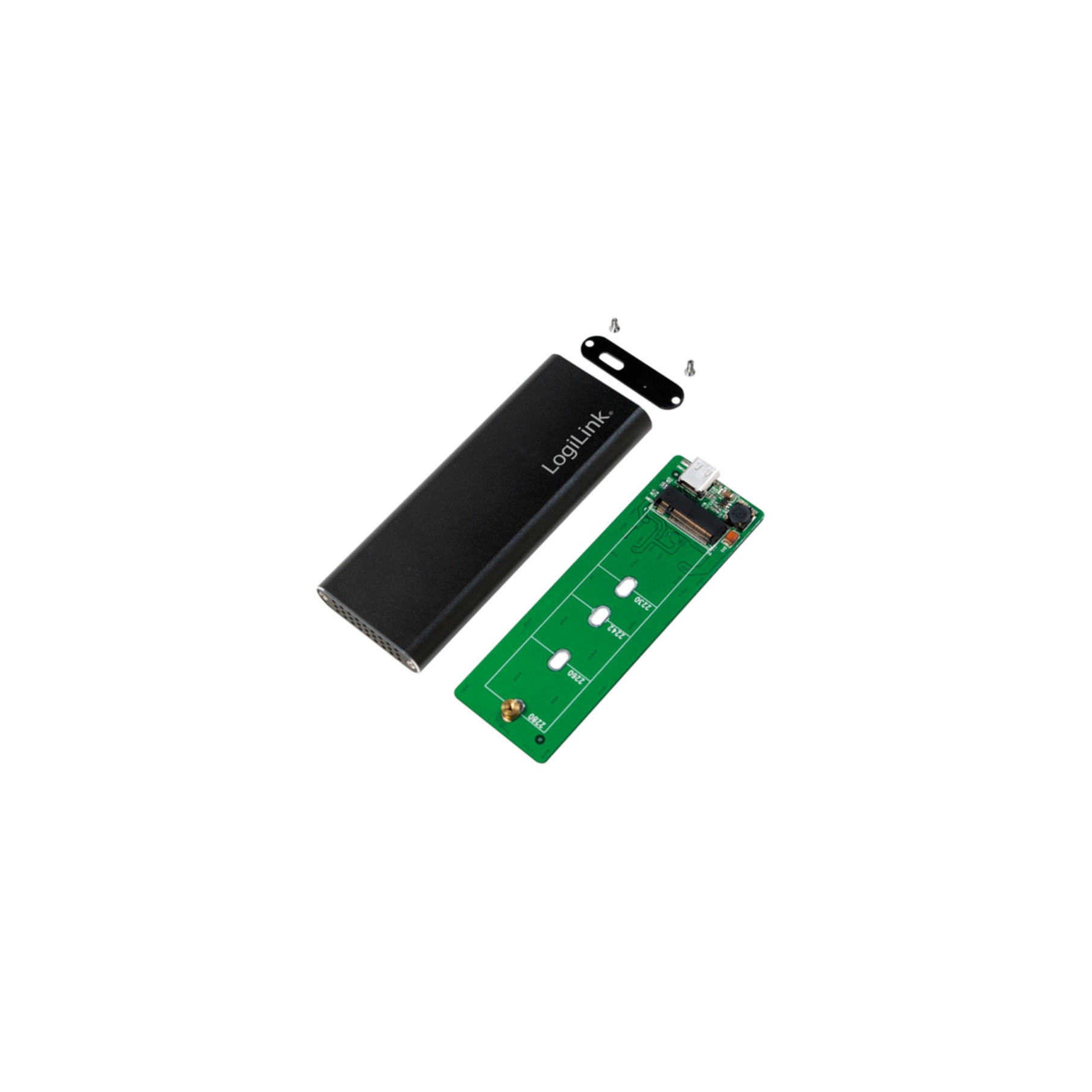 SSD Gehäuse LogiLink Speichergehäuse M.2 Card USB 3.1 UA0314