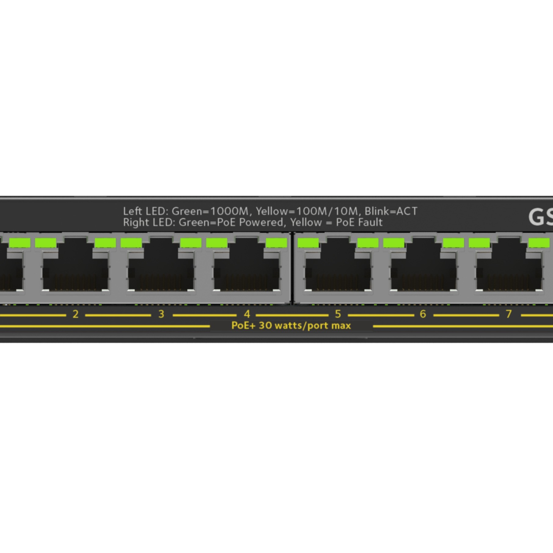 NETGEAR Plus Switch 8-port 10/100/1000 GS308EP-100PES