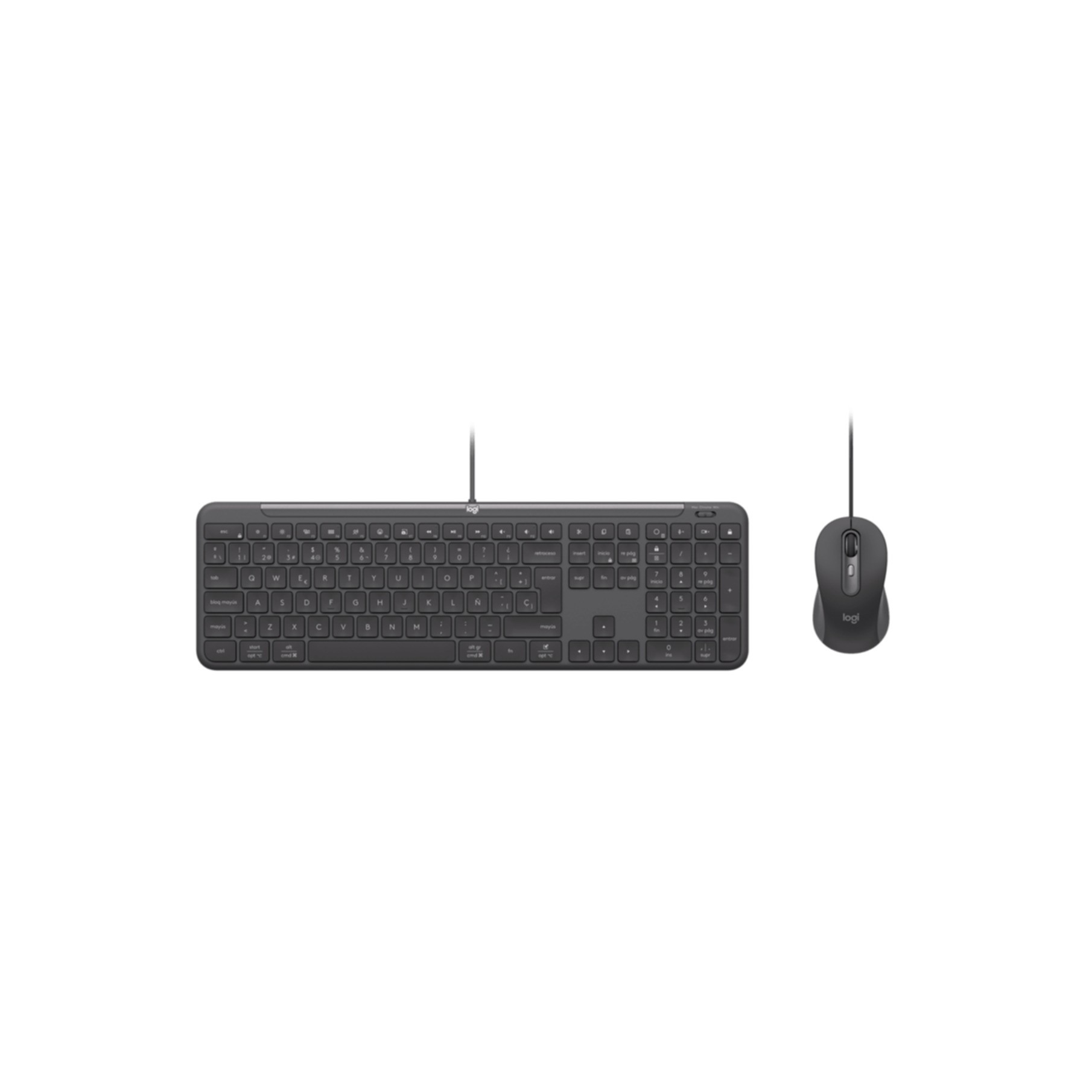 Keyboard & Mouse Logitech Wired Combo MK620 fro Business graphite (DE) (920-013343)